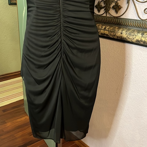 NWT DJ-Jaz semi- formal dress- beaded net overlay/ chiffon layer Sz 4 - Picture 9 of 16